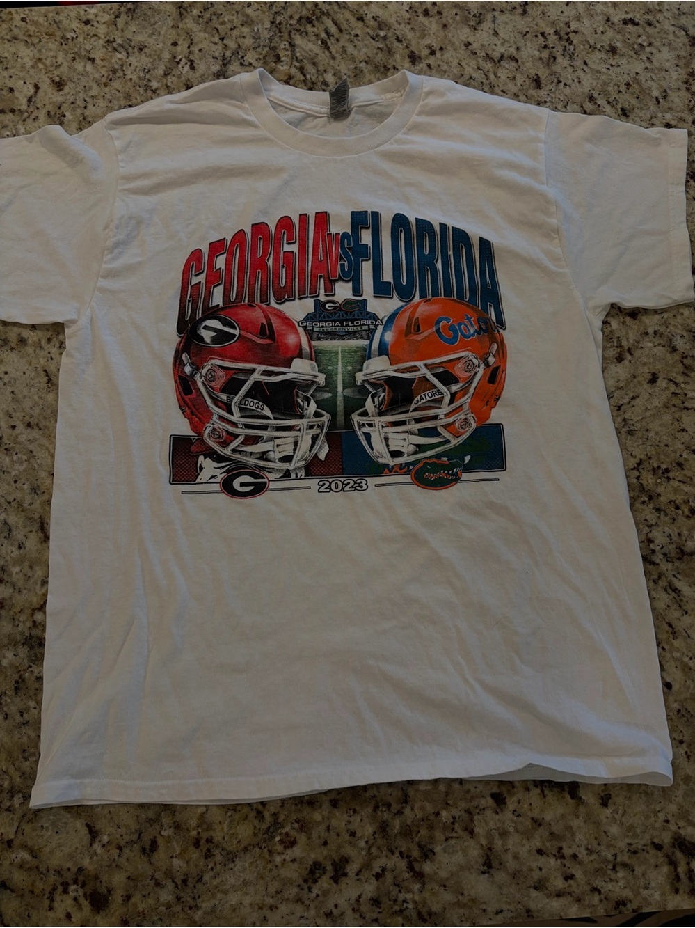 Gildan White Georgia vs Florida 2023 Graphic Tee
